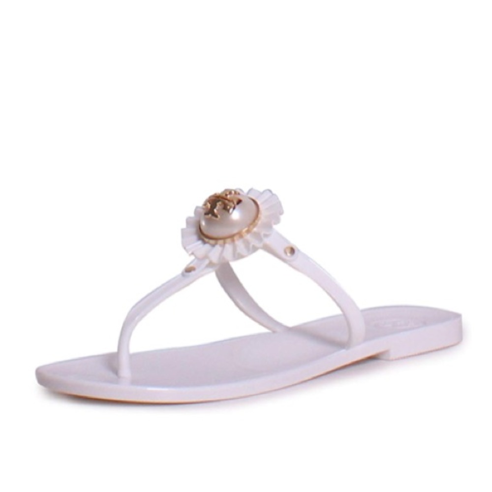 NIB Tory Burch Melody Jelly Sandal (White) 9
